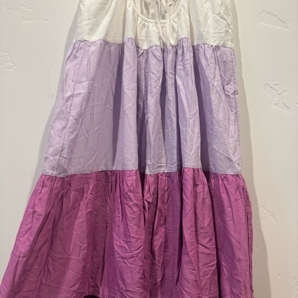 Anthropologie The Raya Colorblock Maxi Dress: Purple and White - Picture 11 of 16